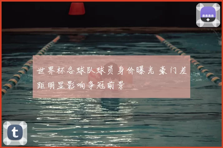 世界杯各球队球员身价曝光 豪门差距明显影响争冠前景