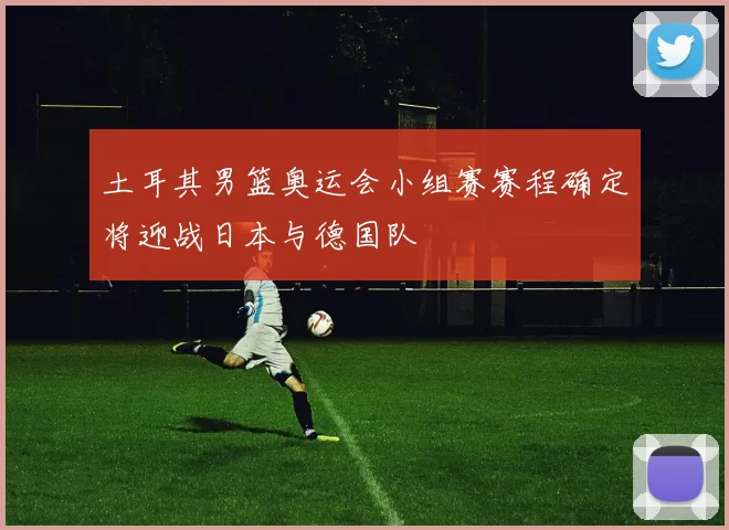 土耳其男篮奥运会小组赛赛程确定将迎战日本与德国队