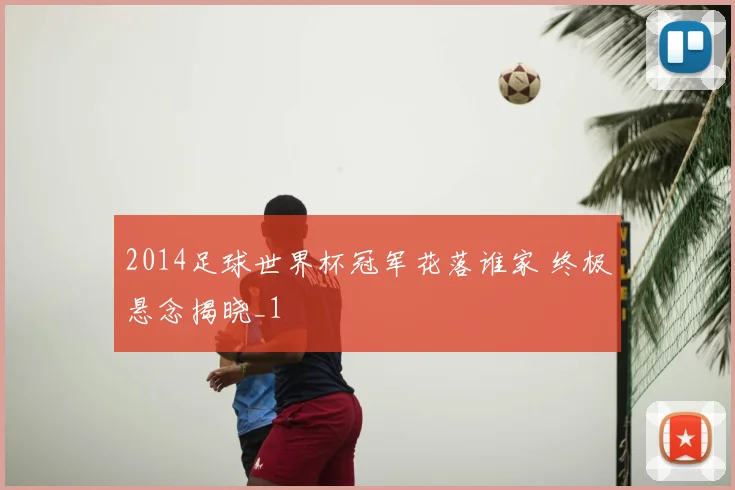 2014足球世界杯冠军花落谁家 终极悬念揭晓_1